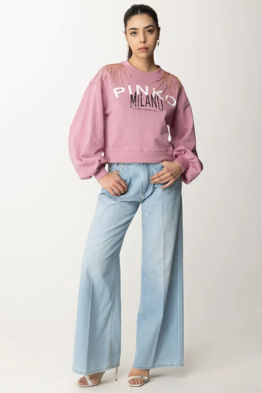 Jeans a palazzo lavaggio chiaro LAVAGGIO BLEACH CHIARO