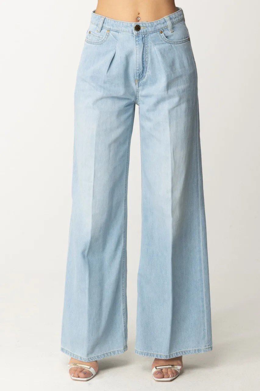 Jeans a palazzo lavaggio chiaro LAVAGGIO BLEACH CHIARO
