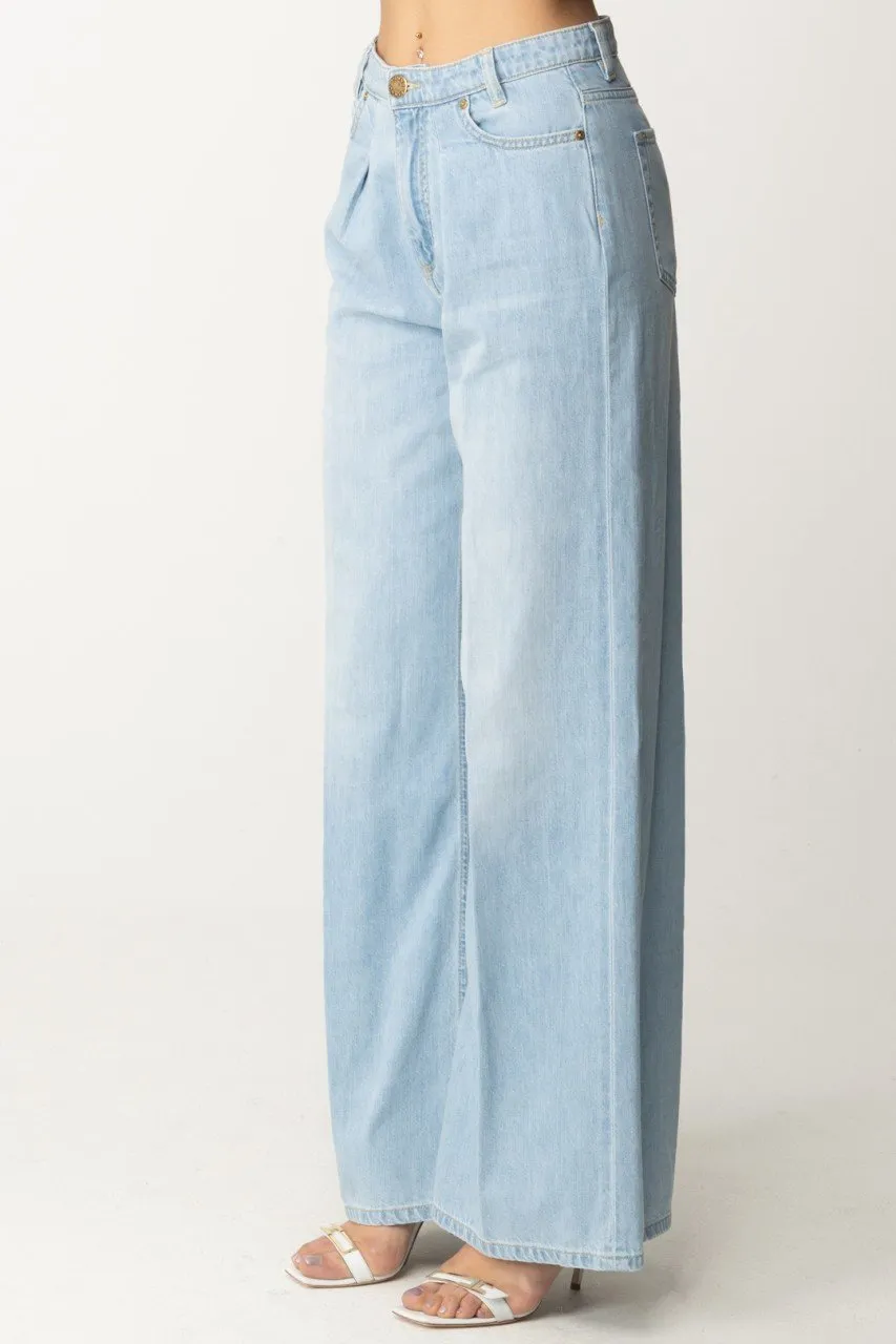 Jeans a palazzo lavaggio chiaro LAVAGGIO BLEACH CHIARO