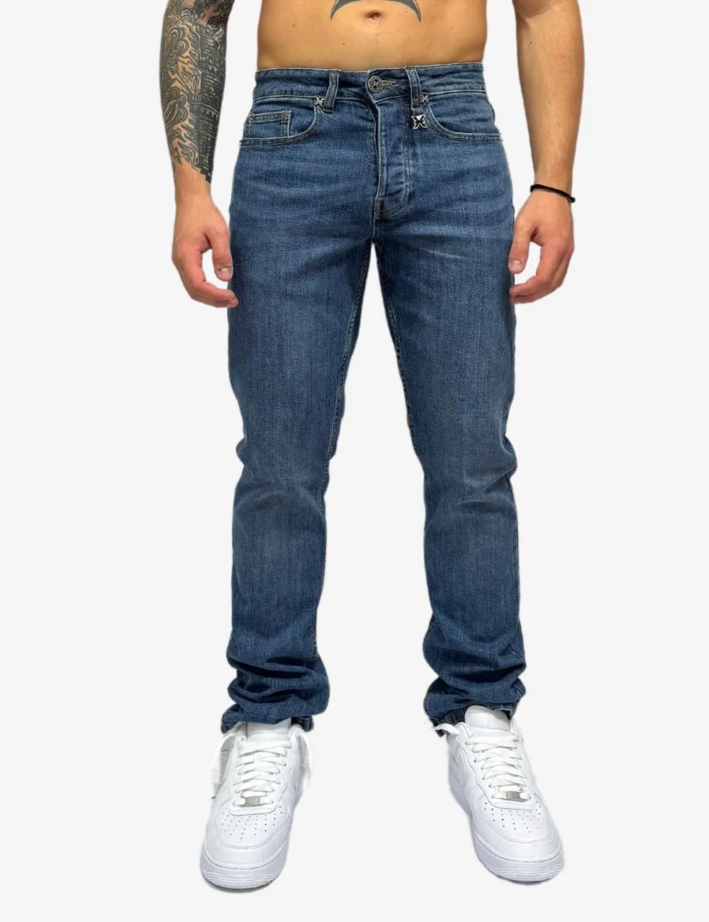 Jeans Richmond X slim in denim medio uomo