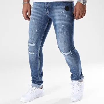 Jeans skinny in denim blu