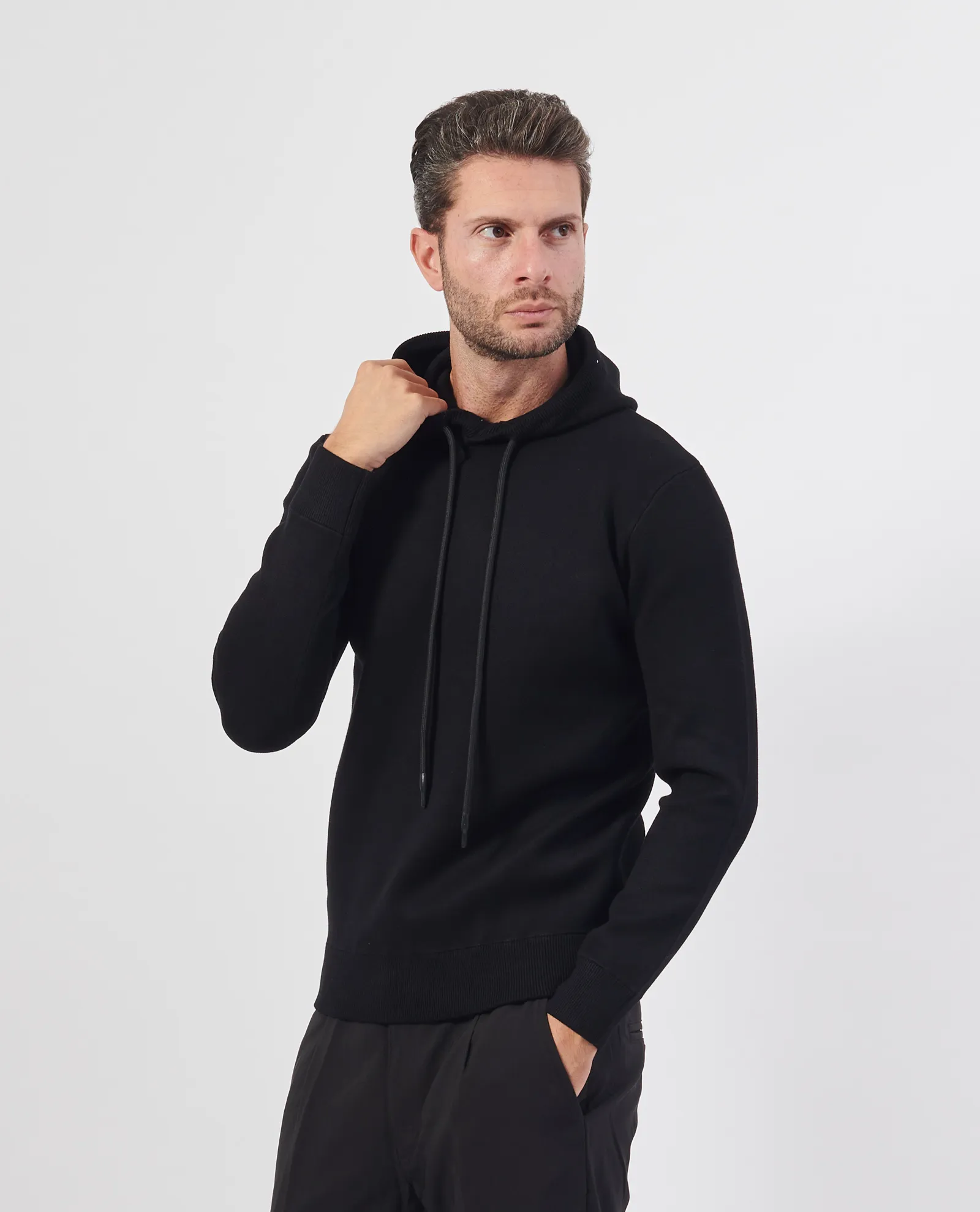 JOHN RICHMOND      Maglione uomo con cappuccio John Richmond