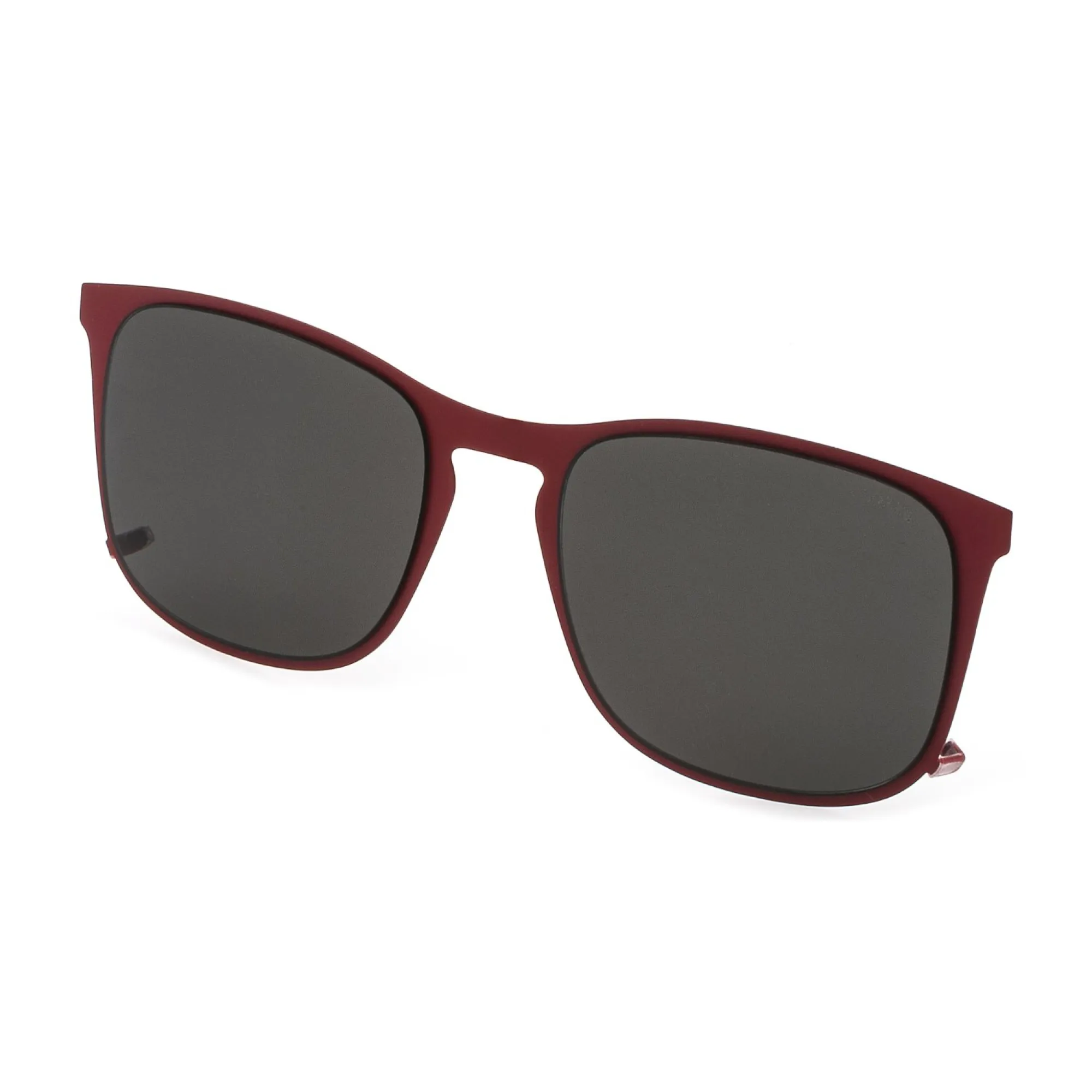   Lozza AGL2375 Pavia 6 Clip-on Vl2375 0659 Rosso Semiopaco Totale | Occhiale Da Vista Uomo 
