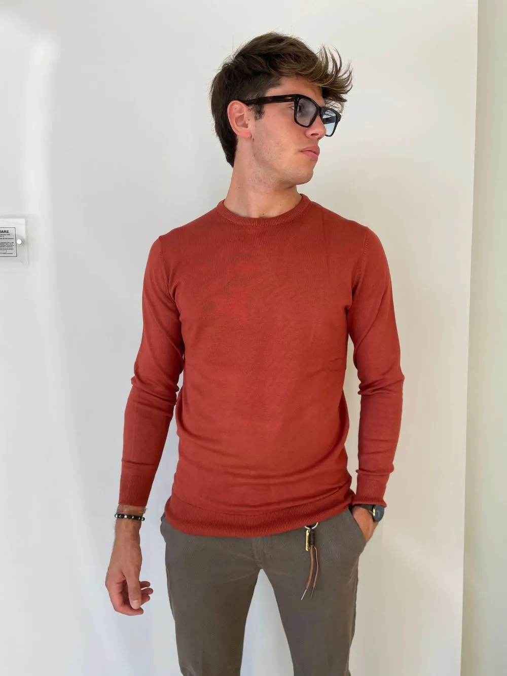 Maglia girocollo basic overd