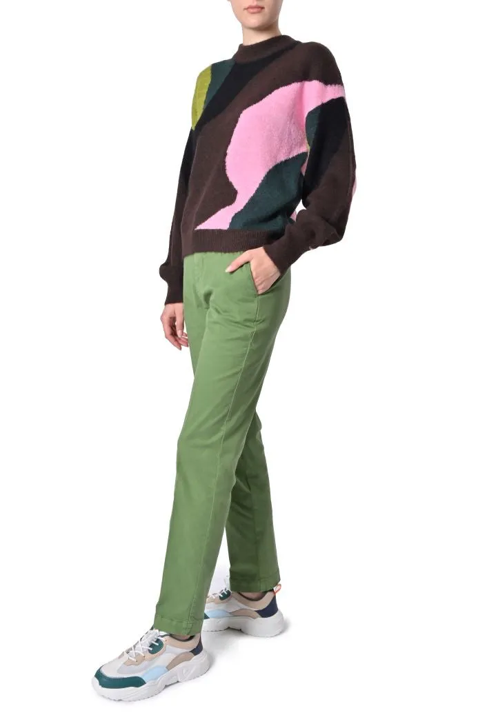 Maglia Martine girocollo di Byoung color block