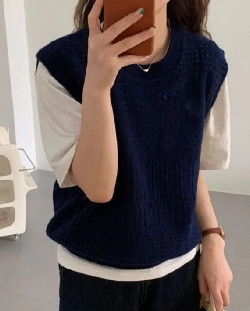Maglia oversize da donna Maglia casual tinta unita con scollo a V senza maniche Top Maglioni da donna Tunica con scollo a V in m