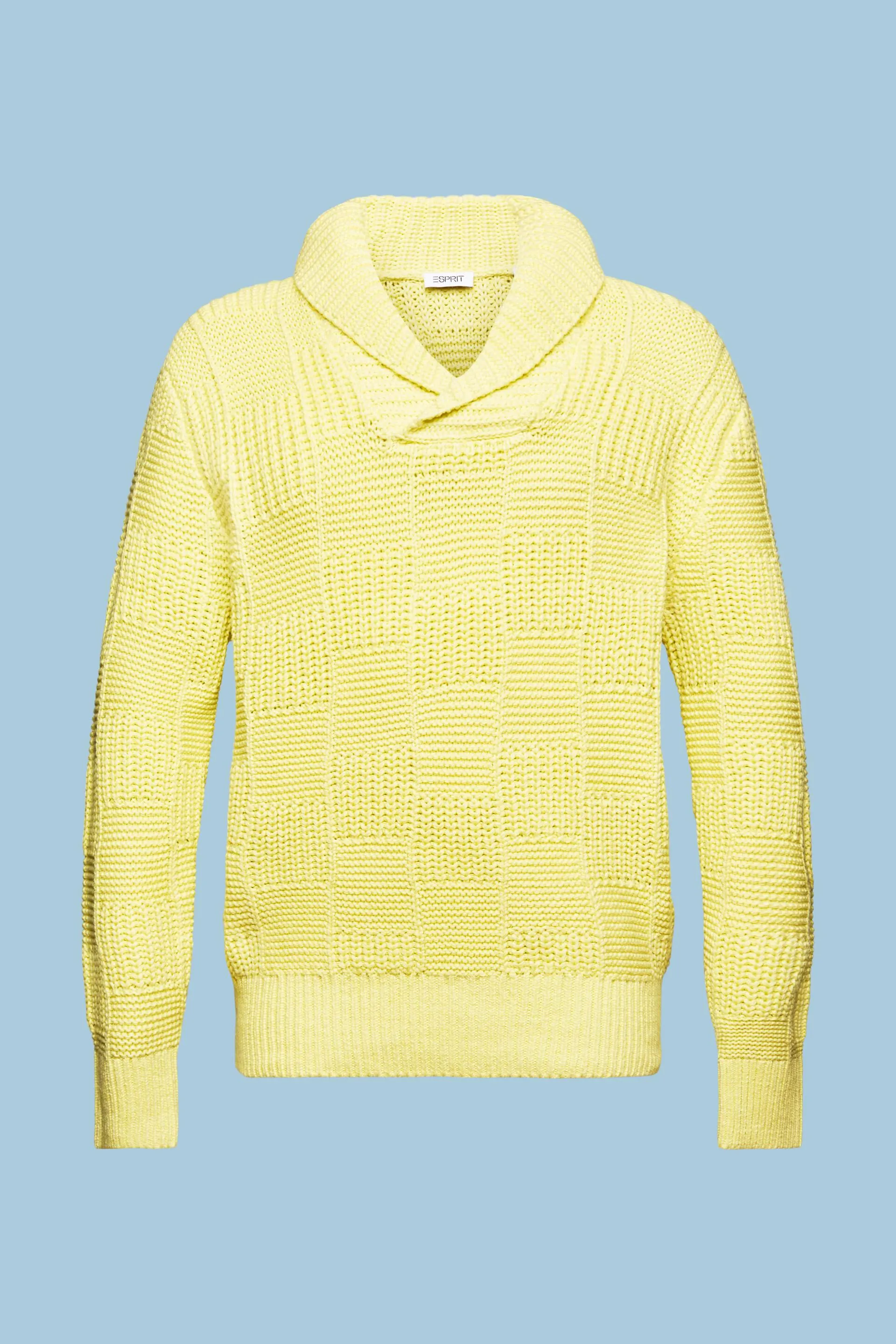 Maglione a collo sciallato in maglia larga