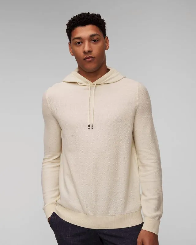 Maglione bianco da uomo Hugo Boss Trapani