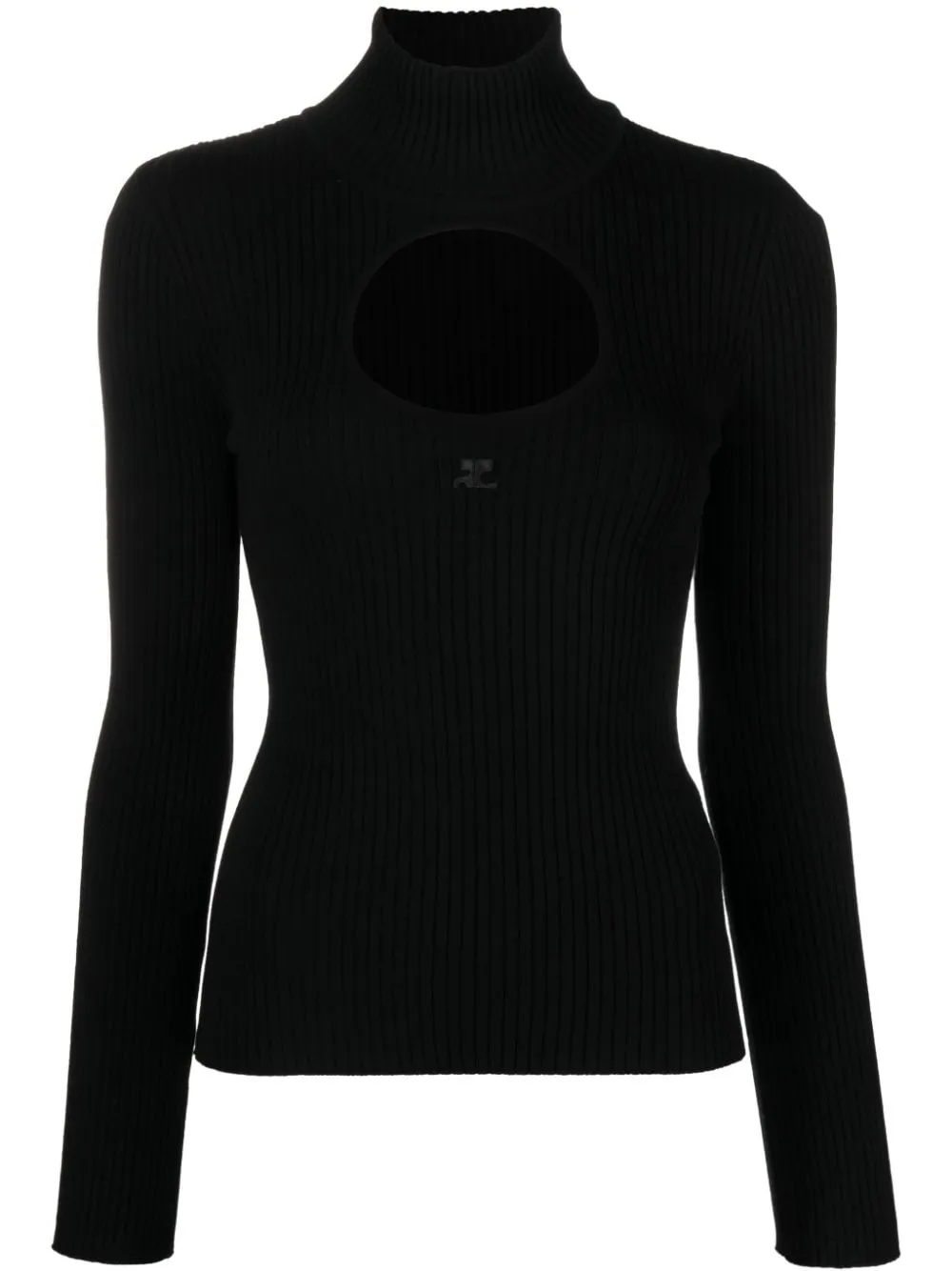Maglione con cut-out in nero - donna