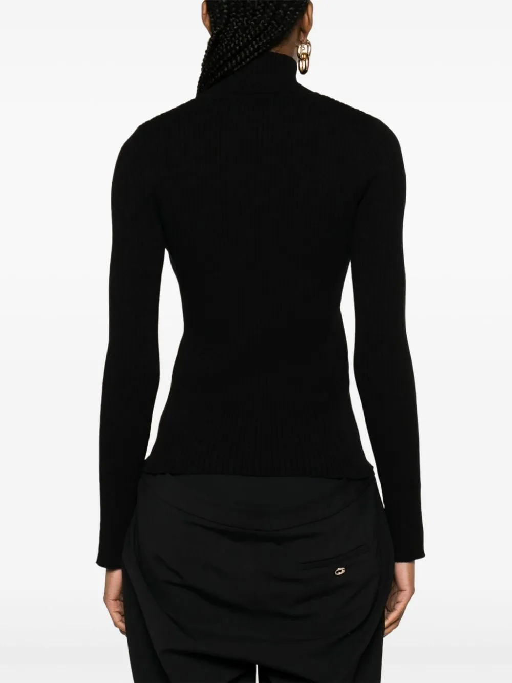 Maglione con cut-out in nero - donna
