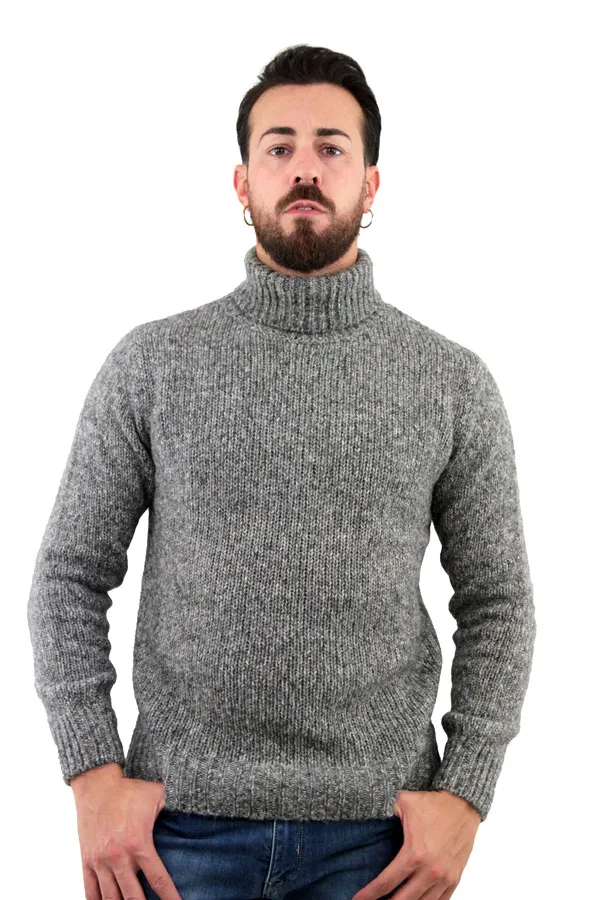 MAGLIONE DOLCEVITA MELANGE GRIGIO 