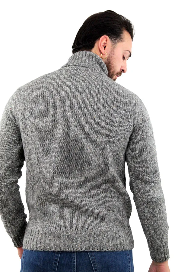 MAGLIONE DOLCEVITA MELANGE GRIGIO 