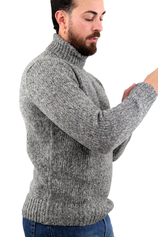 MAGLIONE DOLCEVITA MELANGE GRIGIO 