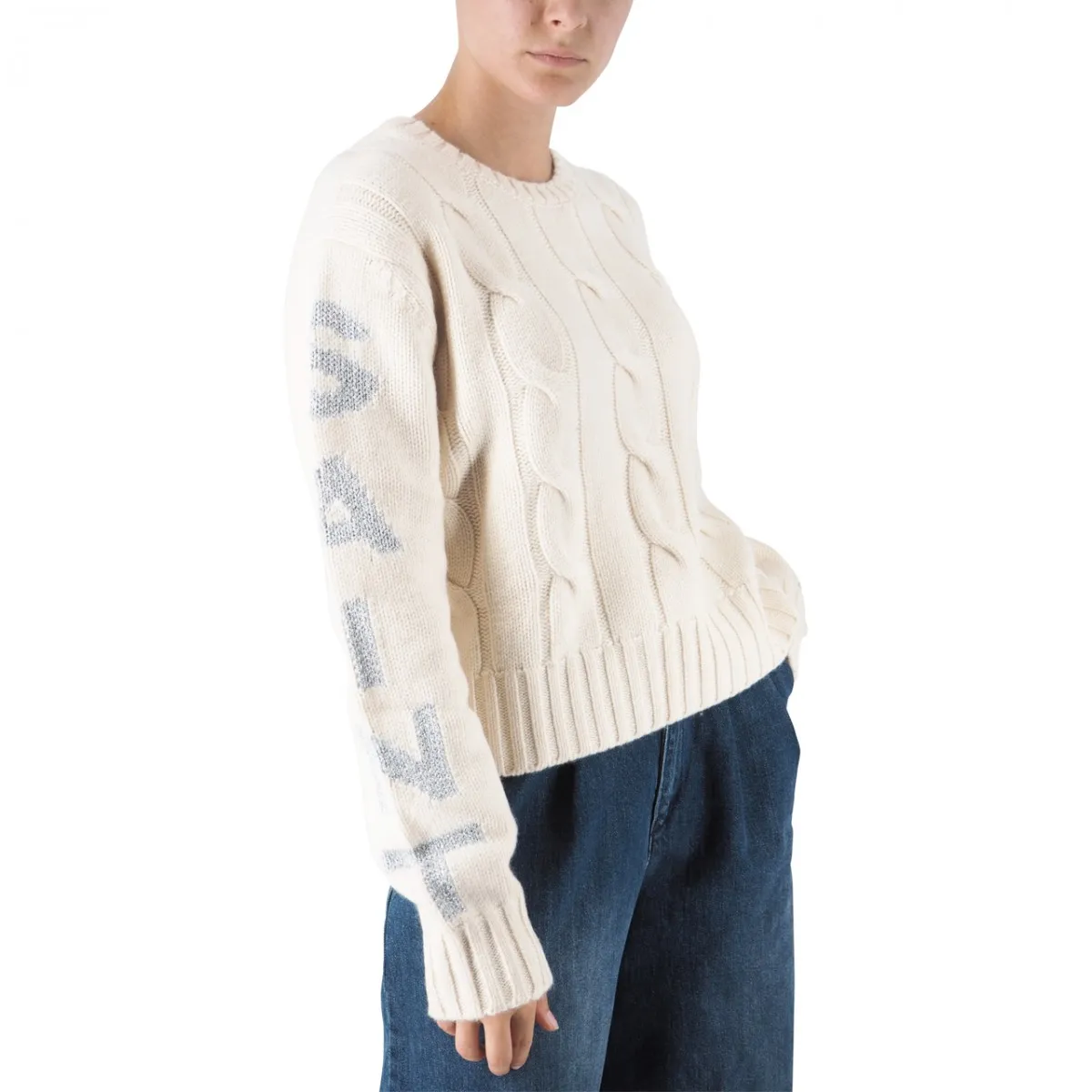 Maglione Intrecciato Malmo Con Stampa St. Barth