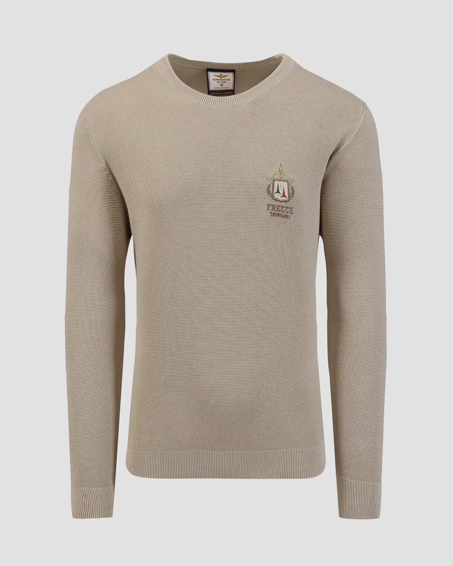 Maglione verde da uomo Aeronautica Militare 242MA1526L463-7288