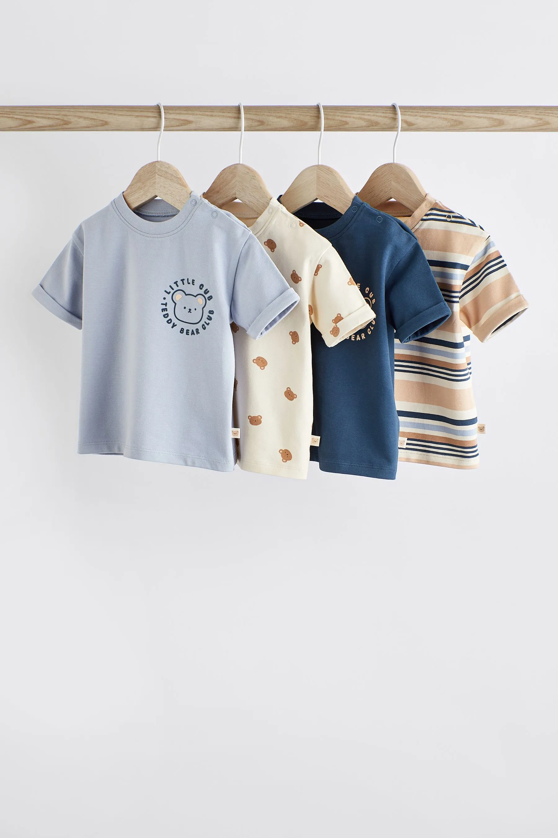 Maniche corte Baby T Shirt 4 Confezione    