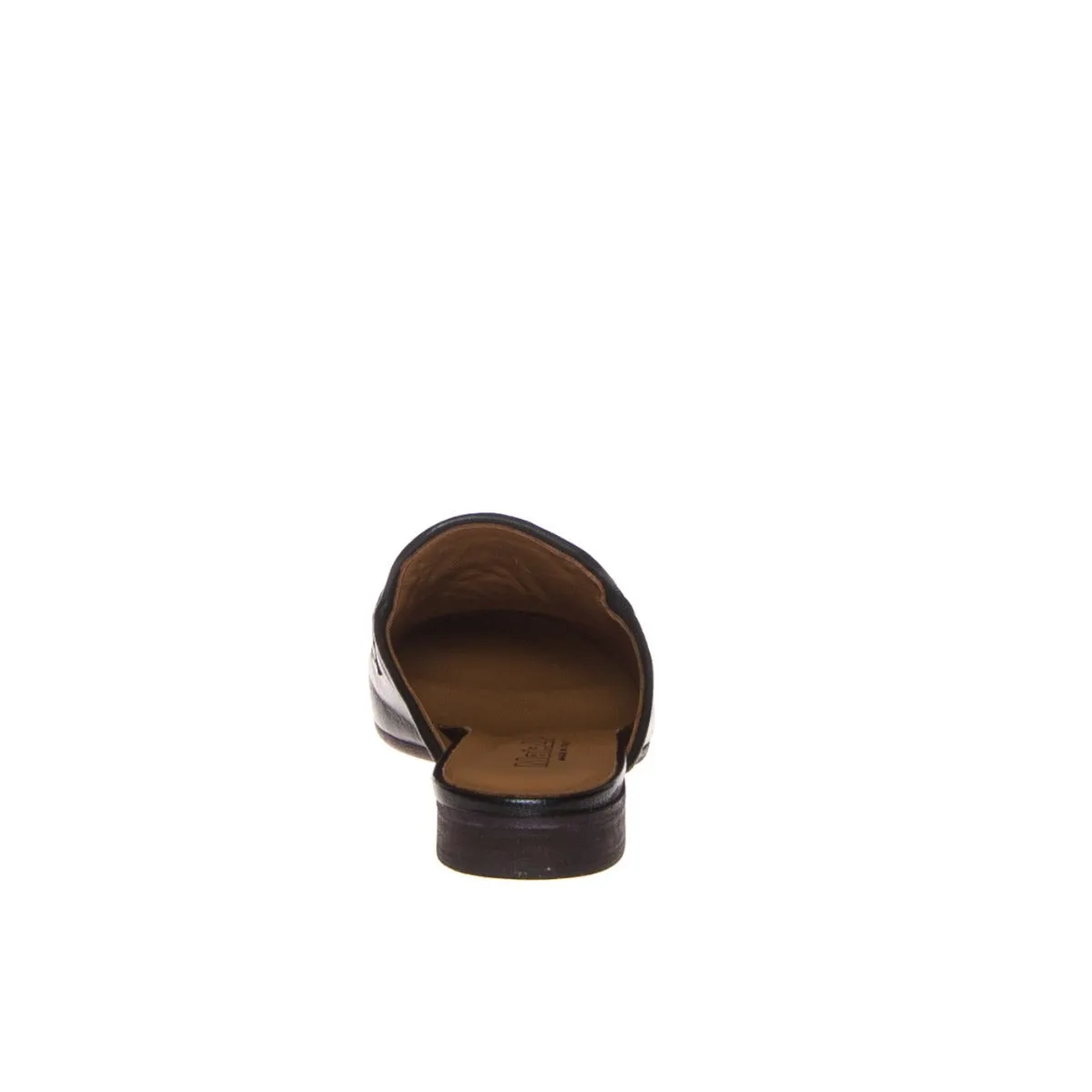 MAT20 3377 WEST MULE DONNA PELLE NERO  