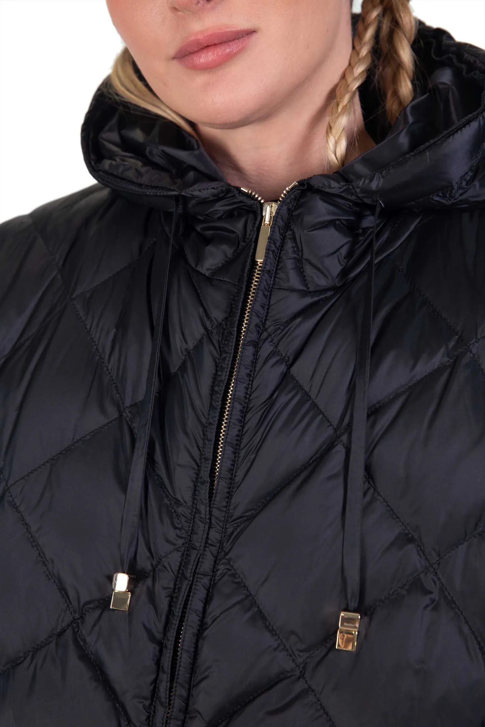 MAX MARA THE CUBE mantella con cappuccio in tela antigoccia TREMAN