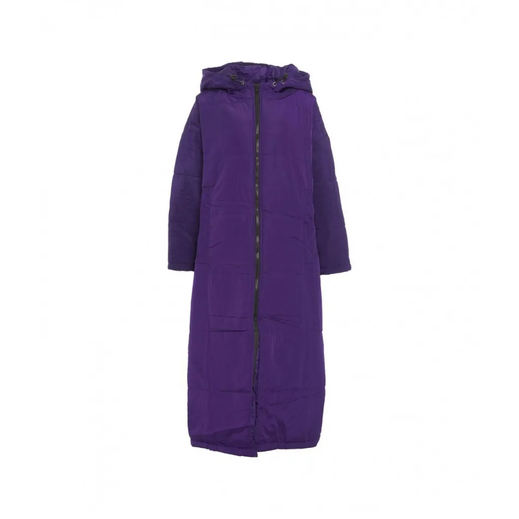Maxi piumino con stampa Purple viola