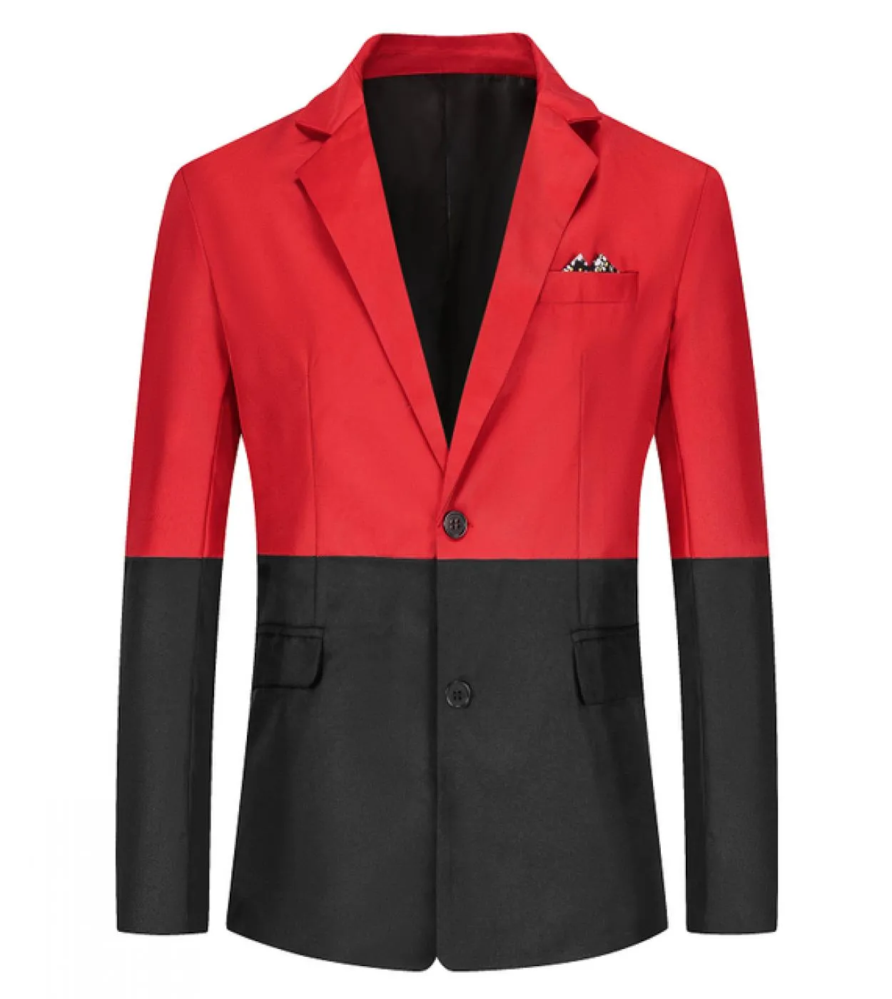 Mens primavera e autunno 4 colori facoltativo abito giacca a maniche lunghe cuciture colletto monopetto quotidiano speciale S
