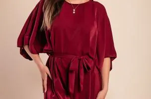 Miniabito elegante, bordeaux