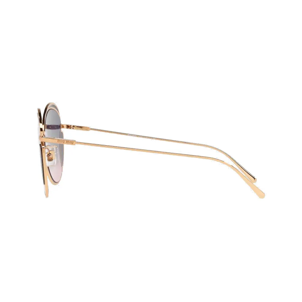 Miu Miu - Occhiali Miu Miu Eyewear Collection - Rotondi - Ottone Blu - Occhiali da Sole - Miu Miu Eyewear