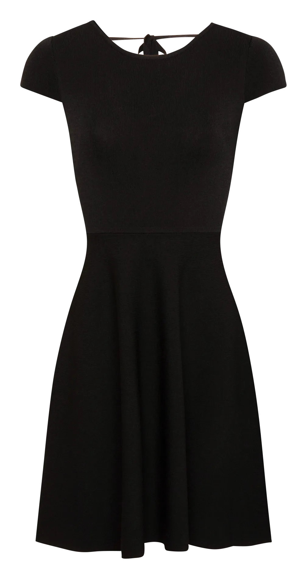  MORGAN   RMBELLE - Abito tricot corto skater | Nero