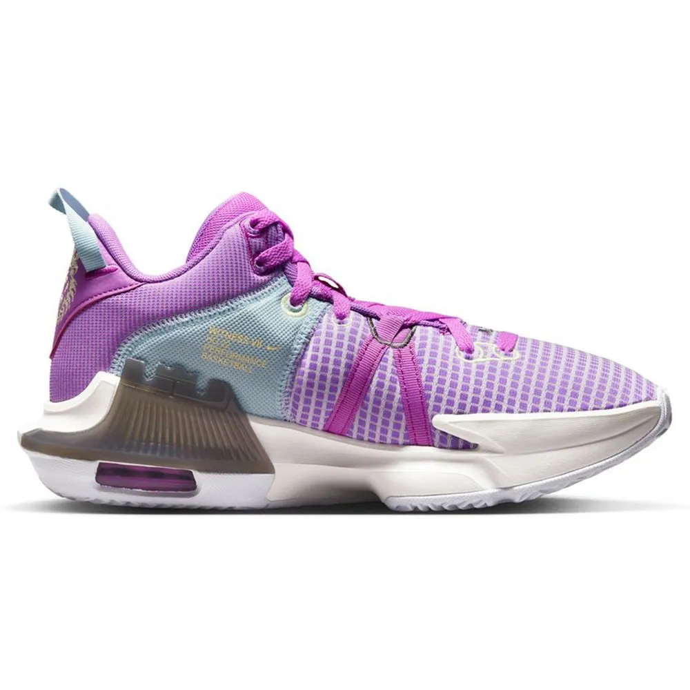 Nike Lebron Witness 7 Fucsia Lilla Bianco - Scarpe Basket Uomo