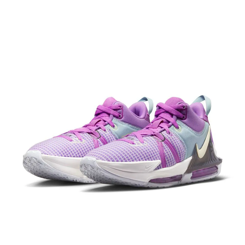 Nike Lebron Witness 7 Fucsia Lilla Bianco - Scarpe Basket Uomo