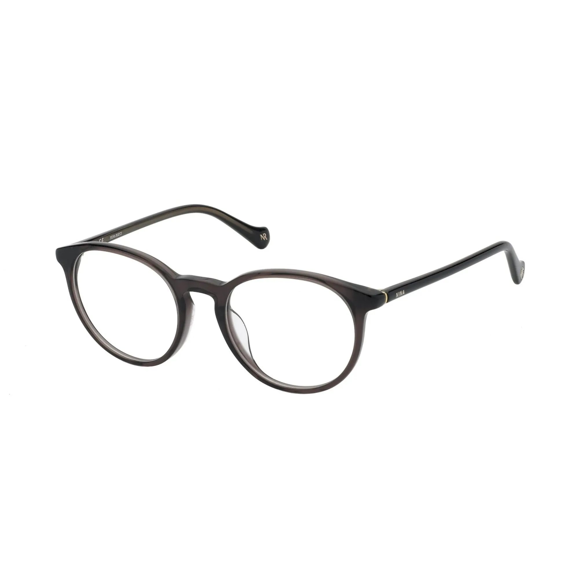   Nina Ricci VNR337 - 06PQ Marrone Trasparente | Occhiale Da Vista Donna 