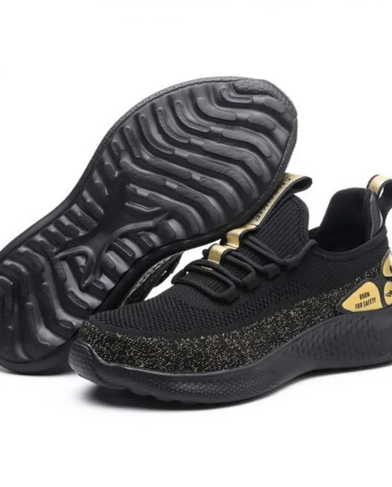 Nuove scarpe antinfortunistiche alla moda in rete traspirante Scarpe antinfortunistiche sportive leggere e robuste con punta in