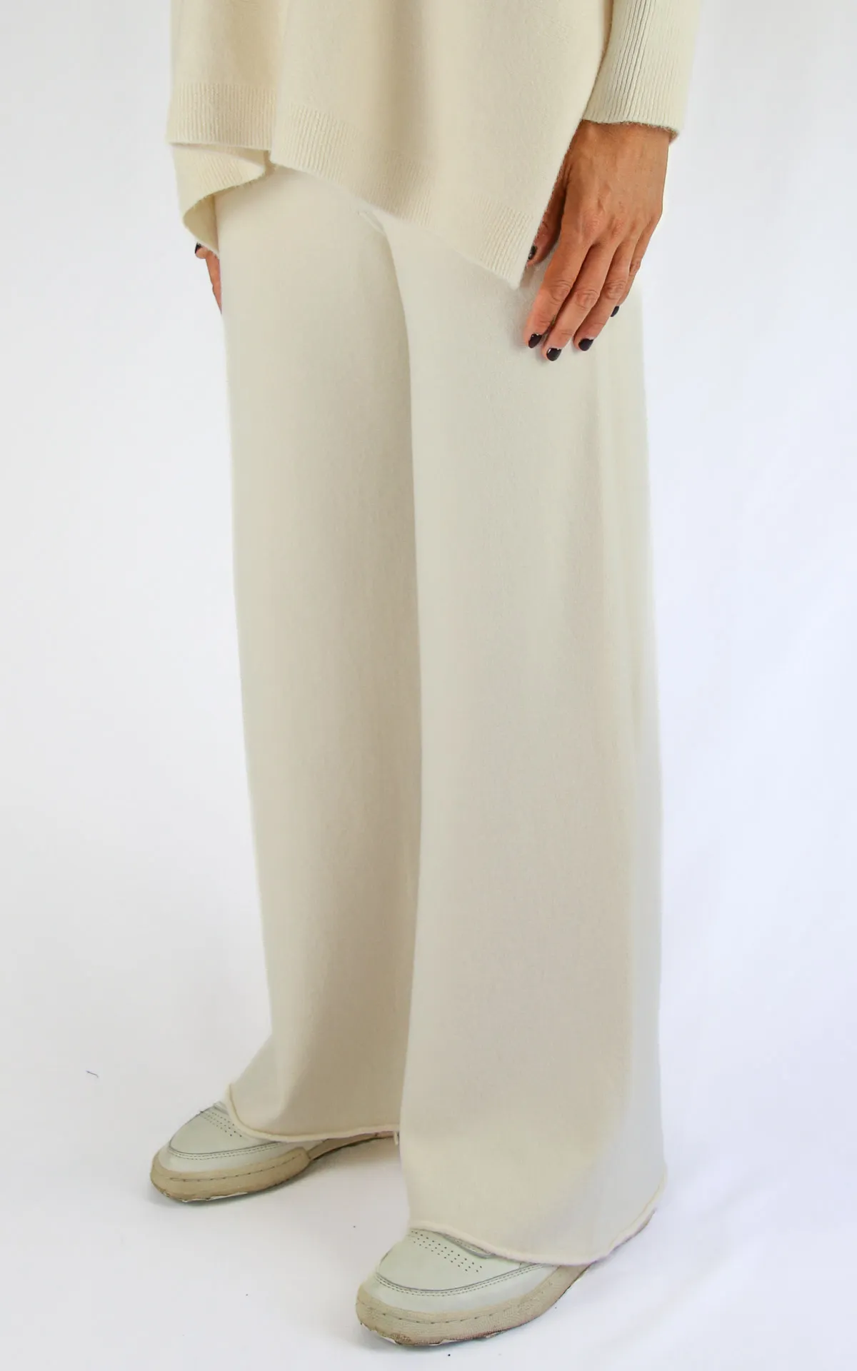 Off-On – pantalone in maglia – burro