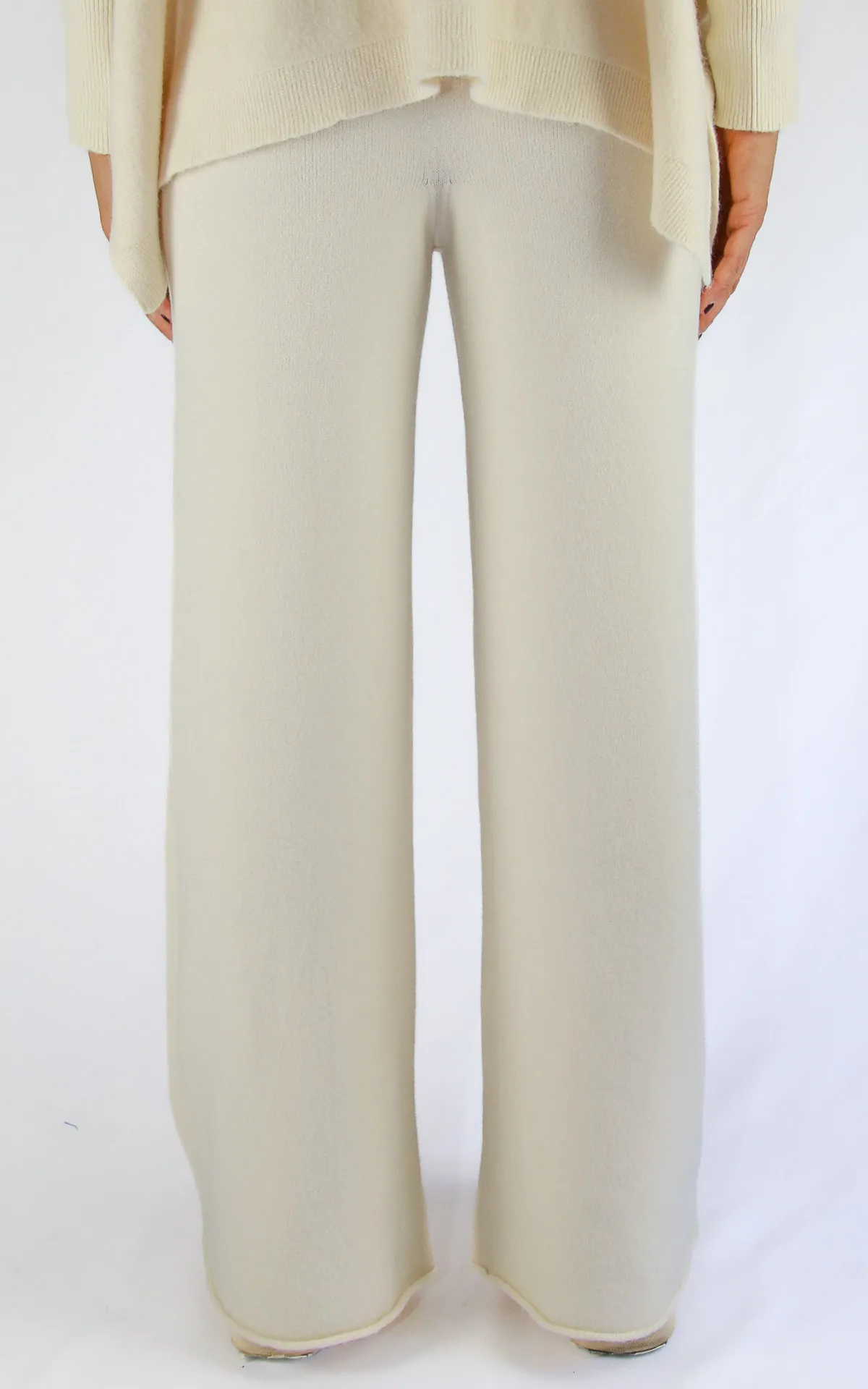 Off-On – pantalone in maglia – burro