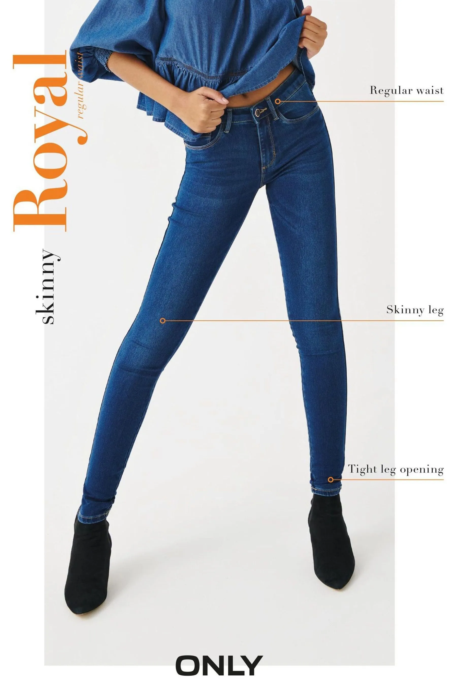 ONLY Royal High Waisted Stretch Skinny Jeans    