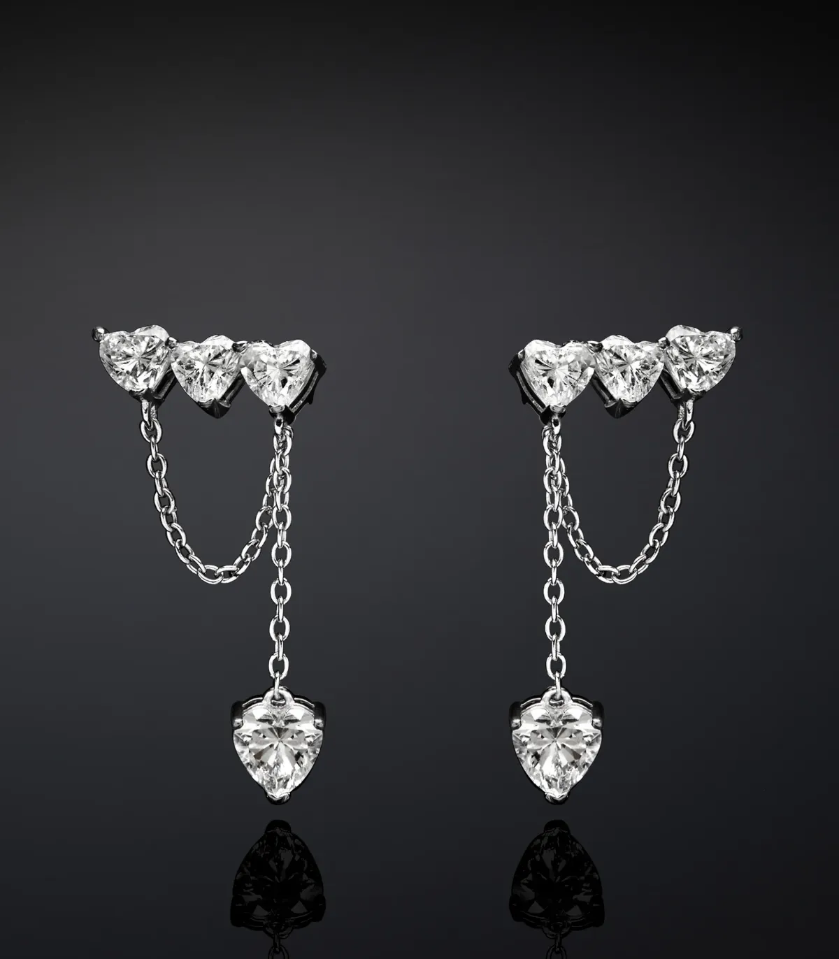 Orecchini Pendenti Cuori Chiara Ferragni Infinity Love Argento 925 J19AXD03