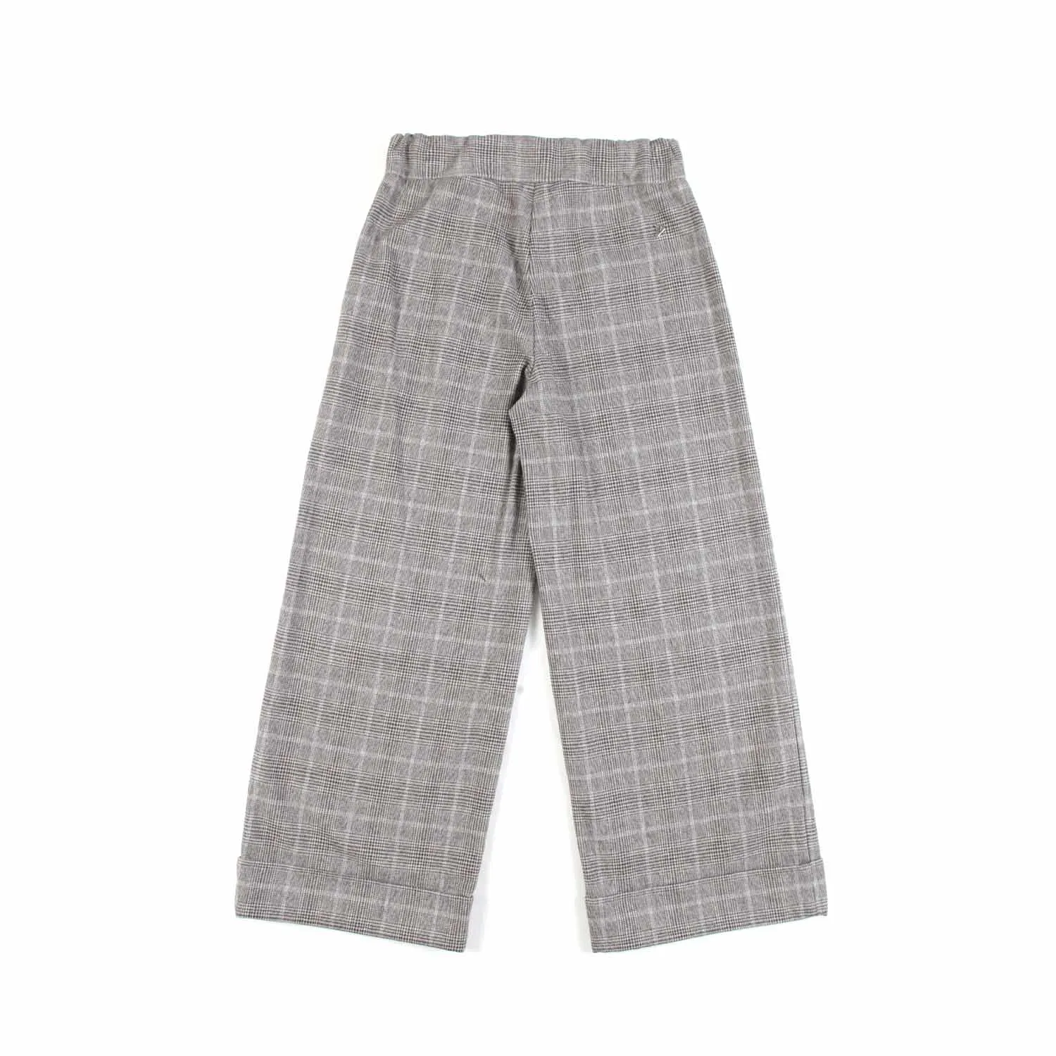 Pantalone A Palazzo Grigio E Beige Bambina E Teen