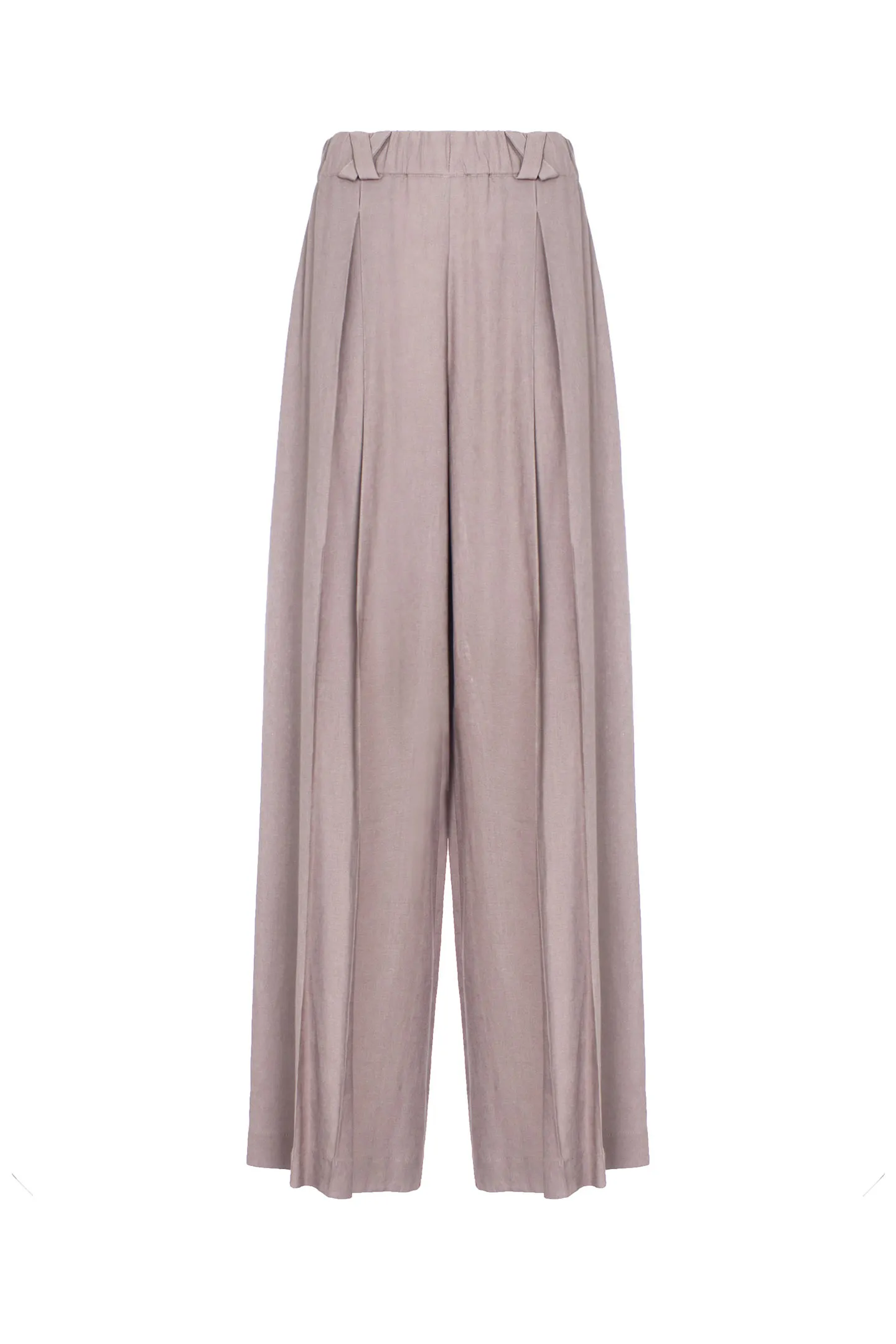 PANTALONE PALAZZO + PENCES TELA M/LINO TU