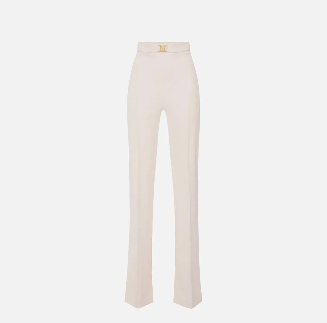 Pantalone palazzo in crêpe stretch Elisabetta Franchi PAT1541E2