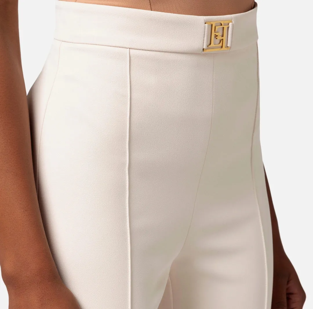 Pantalone palazzo in crêpe stretch Elisabetta Franchi PAT1541E2