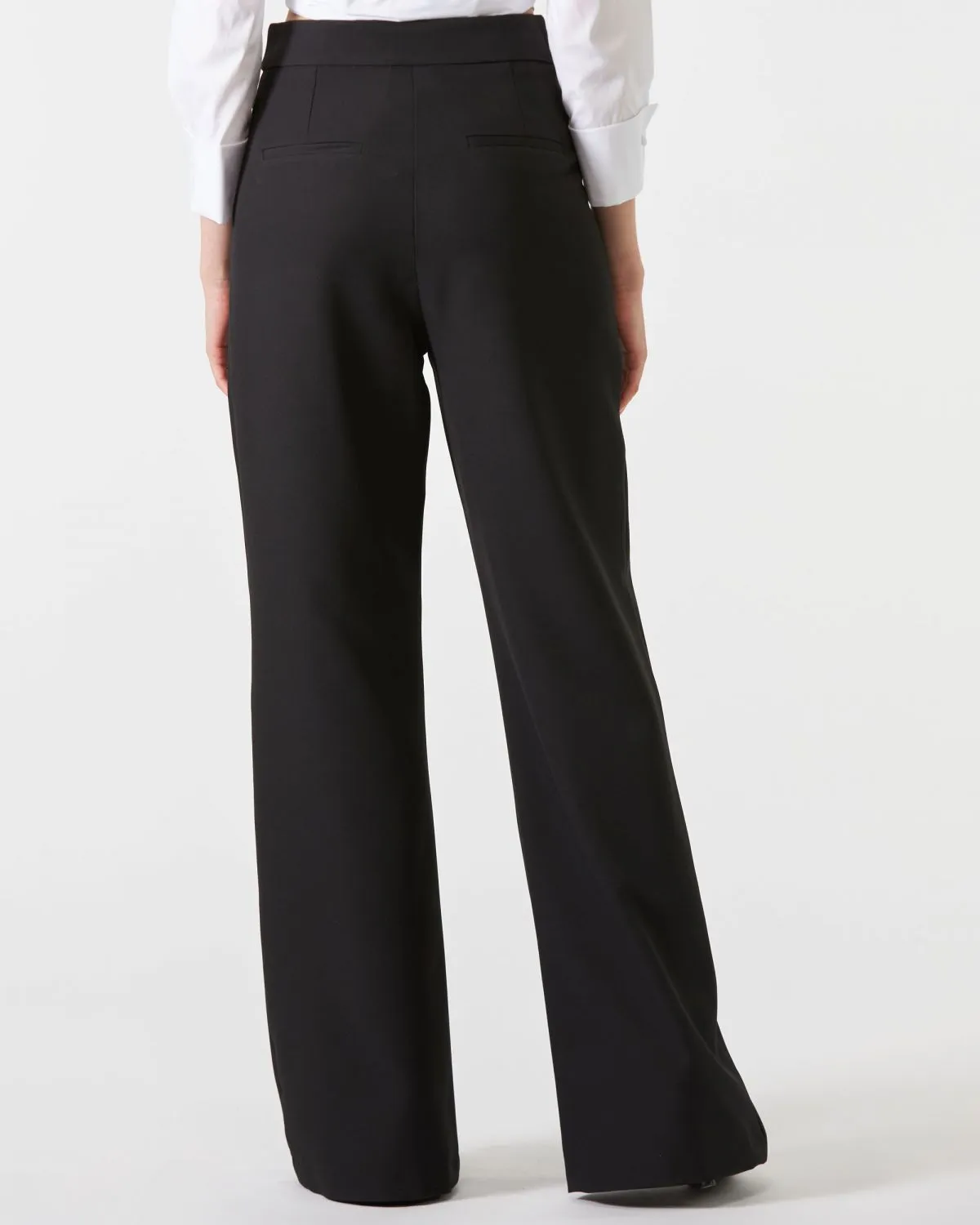 Pantalone Sui Relish vita alta a palazzo di colore nero