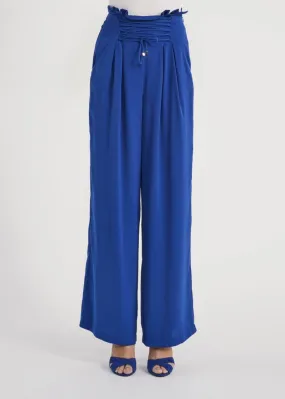 Pantaloni palazzo in satin