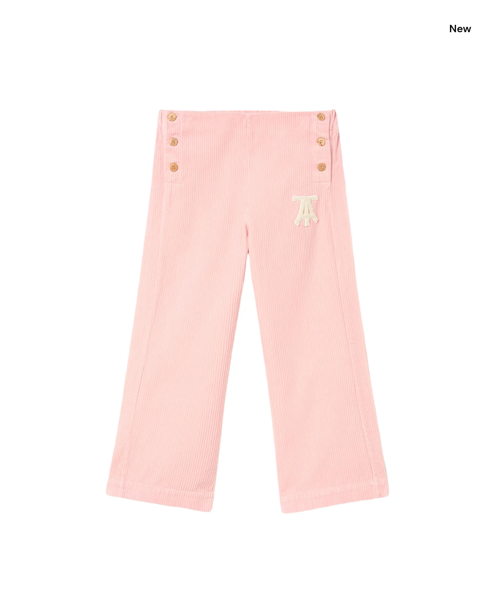 Pantaloni rosa in velluto a coste per bambina