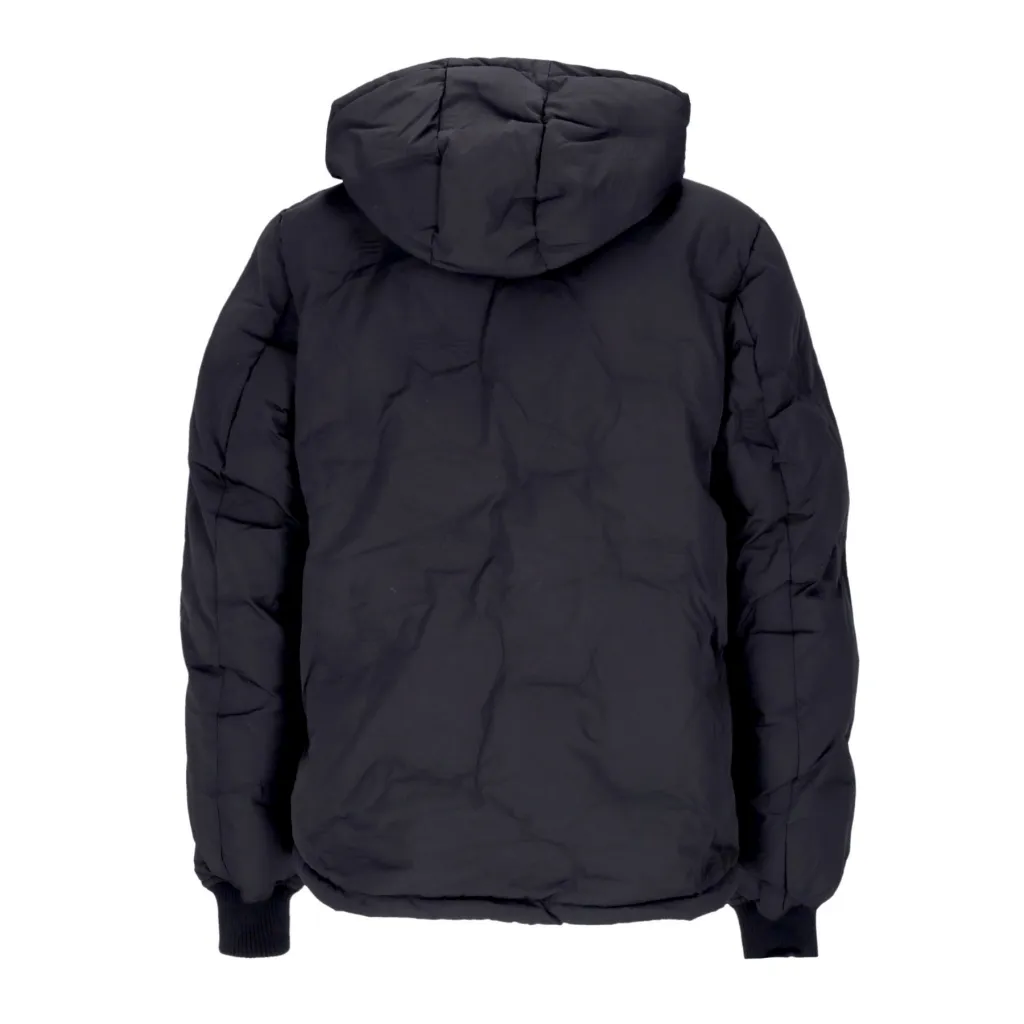 piumino uomo hooded logo puffer BLACK