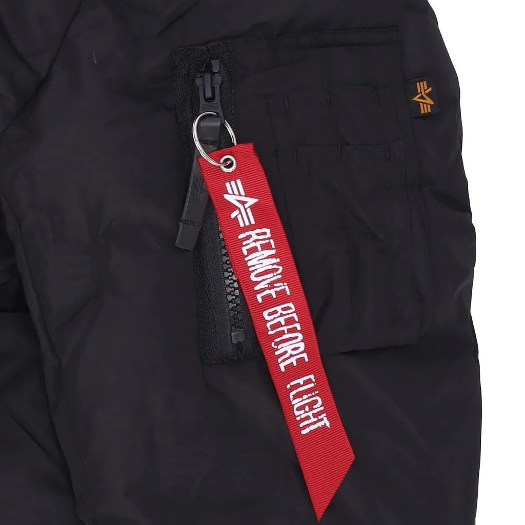piumino uomo hooded logo puffer BLACK