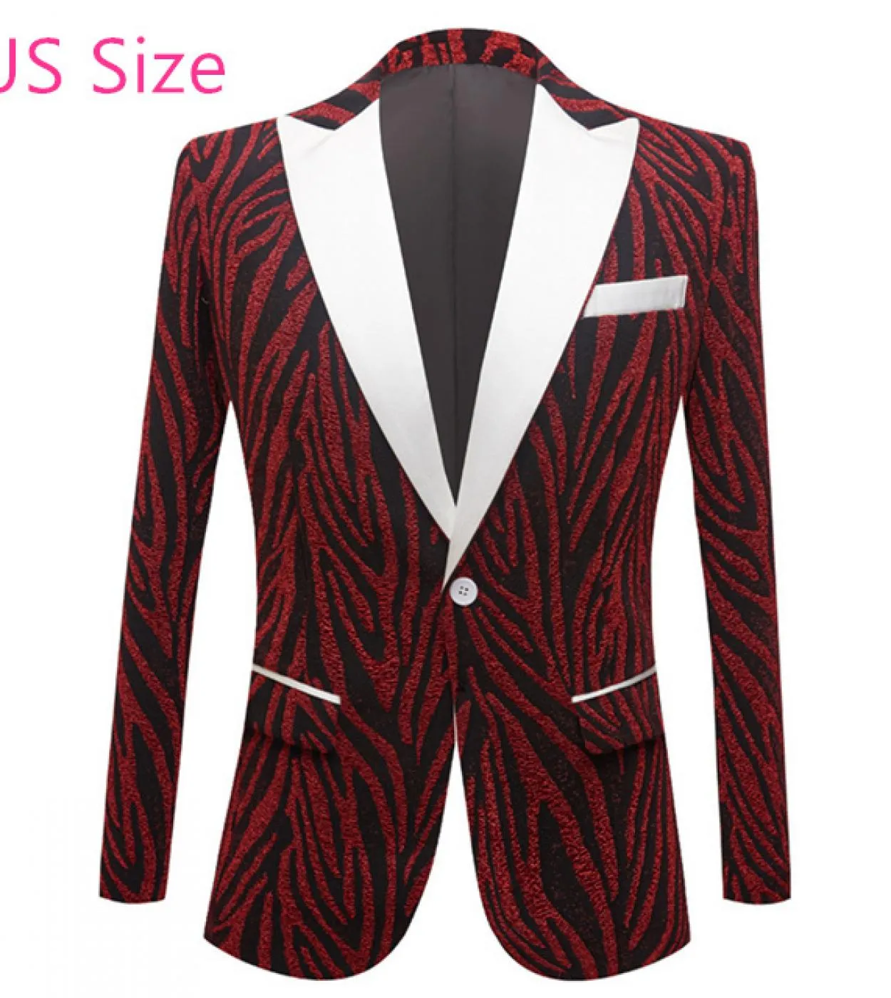Plyesxale Us Size Fashion Blazer a righe per uomo Elegante uomo Cantante Stage Blazer Giacca blu verde Terno Masculino