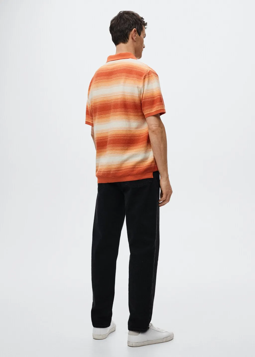 Polo maglia sfumata