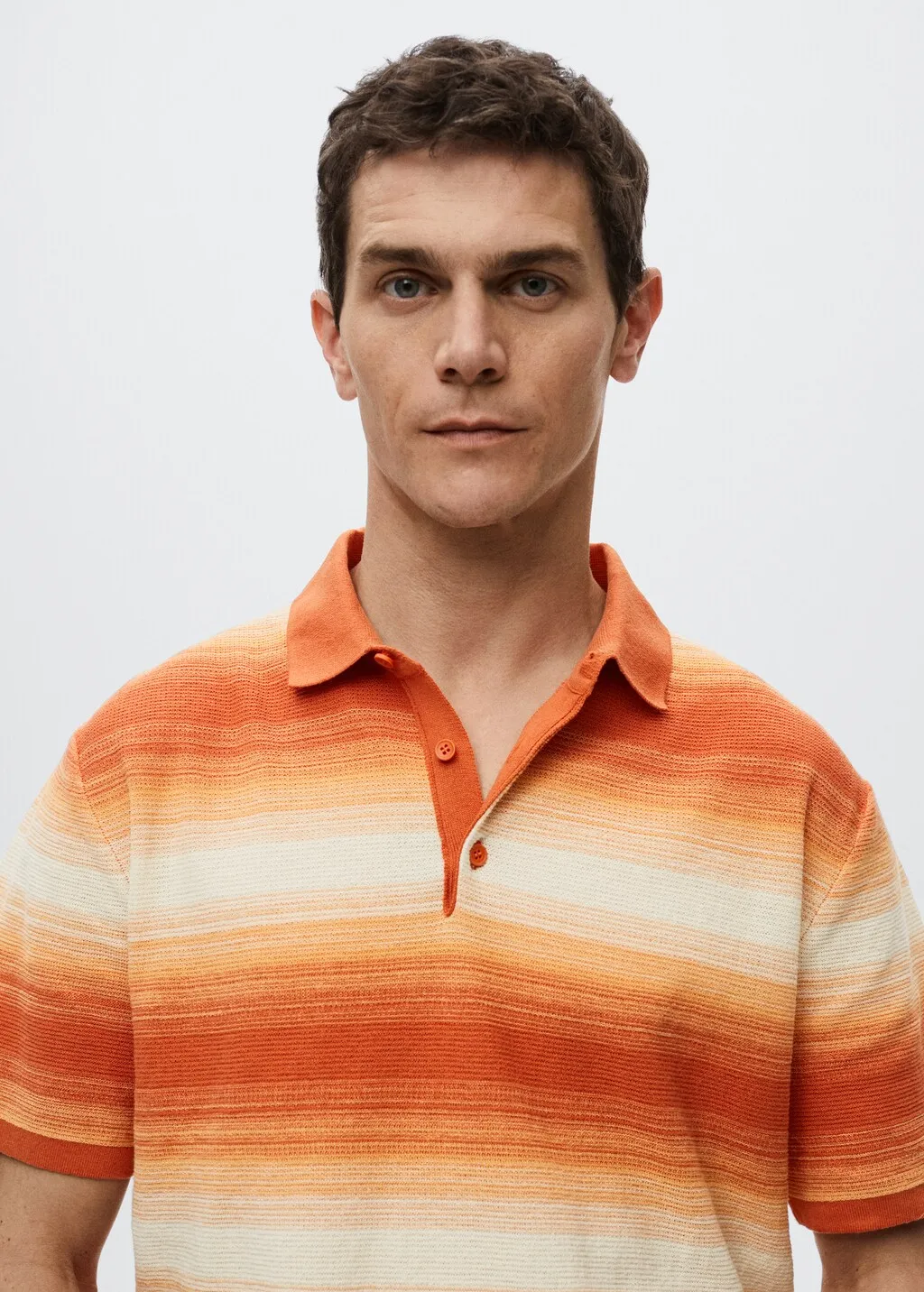 Polo maglia sfumata