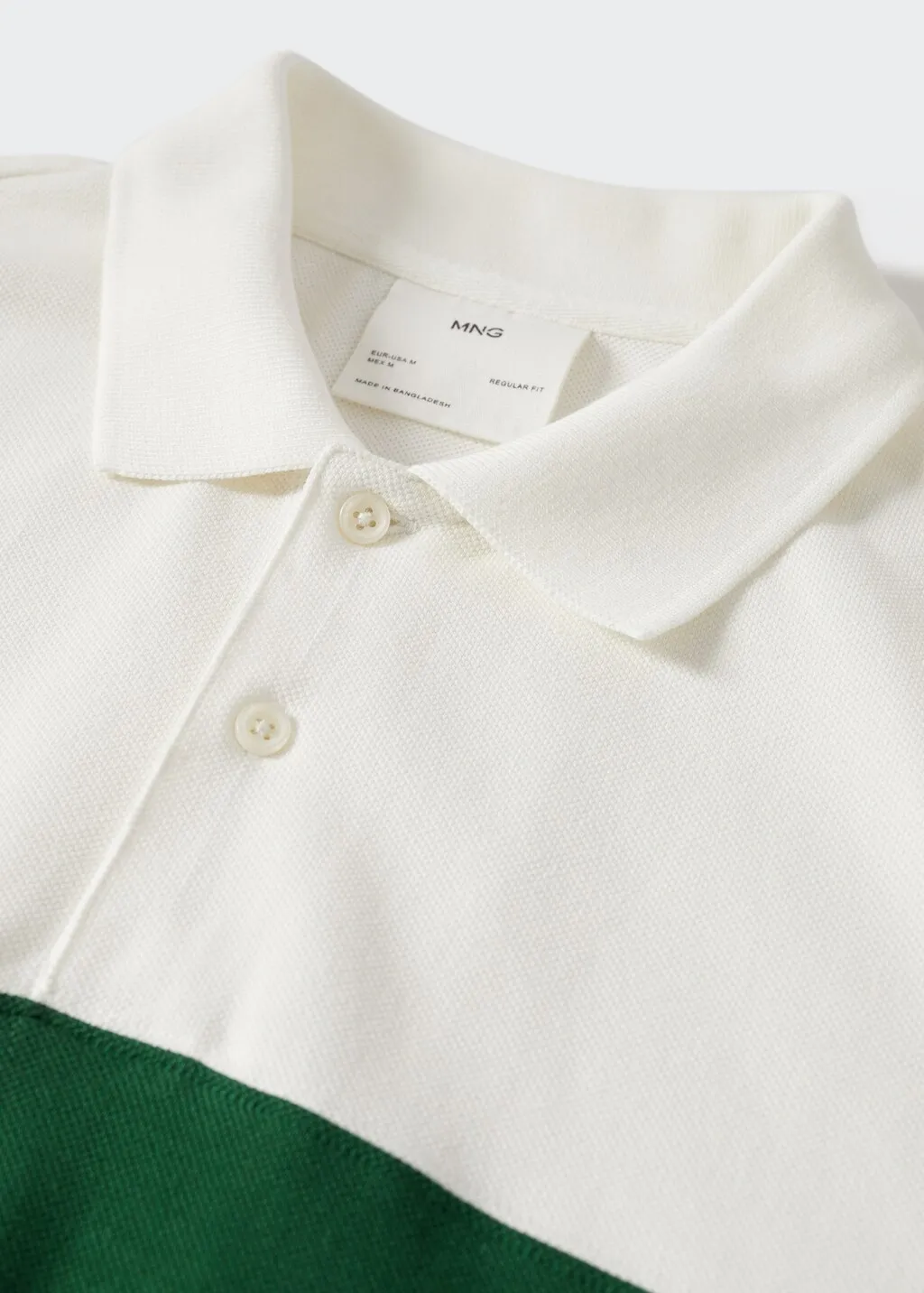 Polo piqué color block