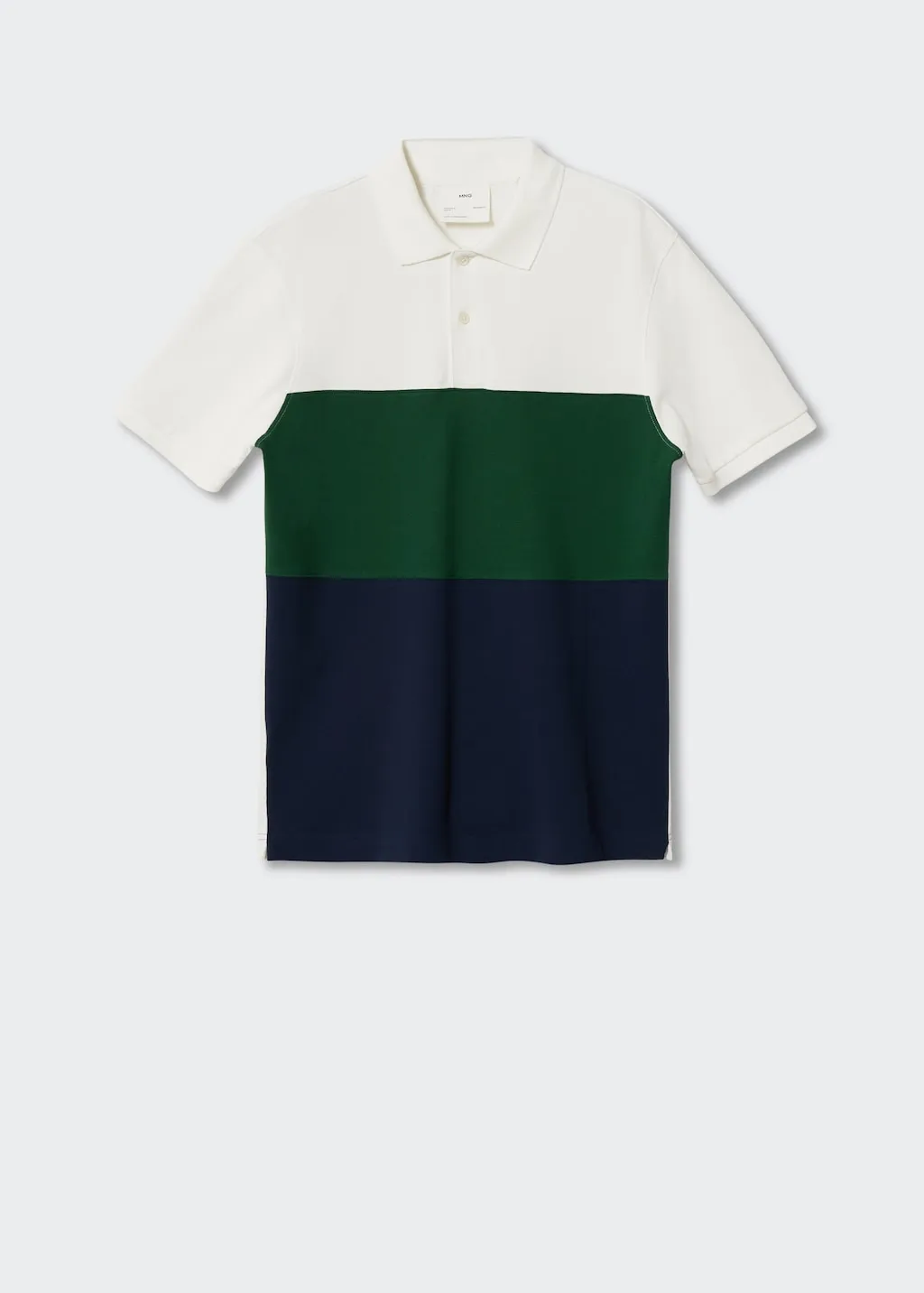 Polo piqué color block