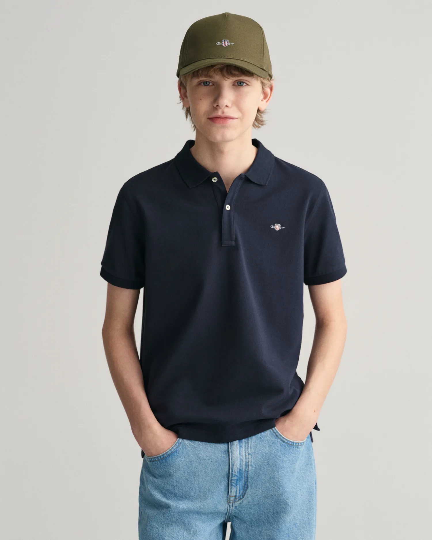 Polo Shield in piqué Teens